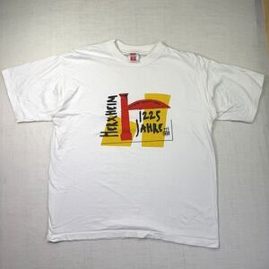 VTG Herxheim 1225 Jahre T-Shirt Basic Wear Men XL GERMANY White 1998 Anniversary